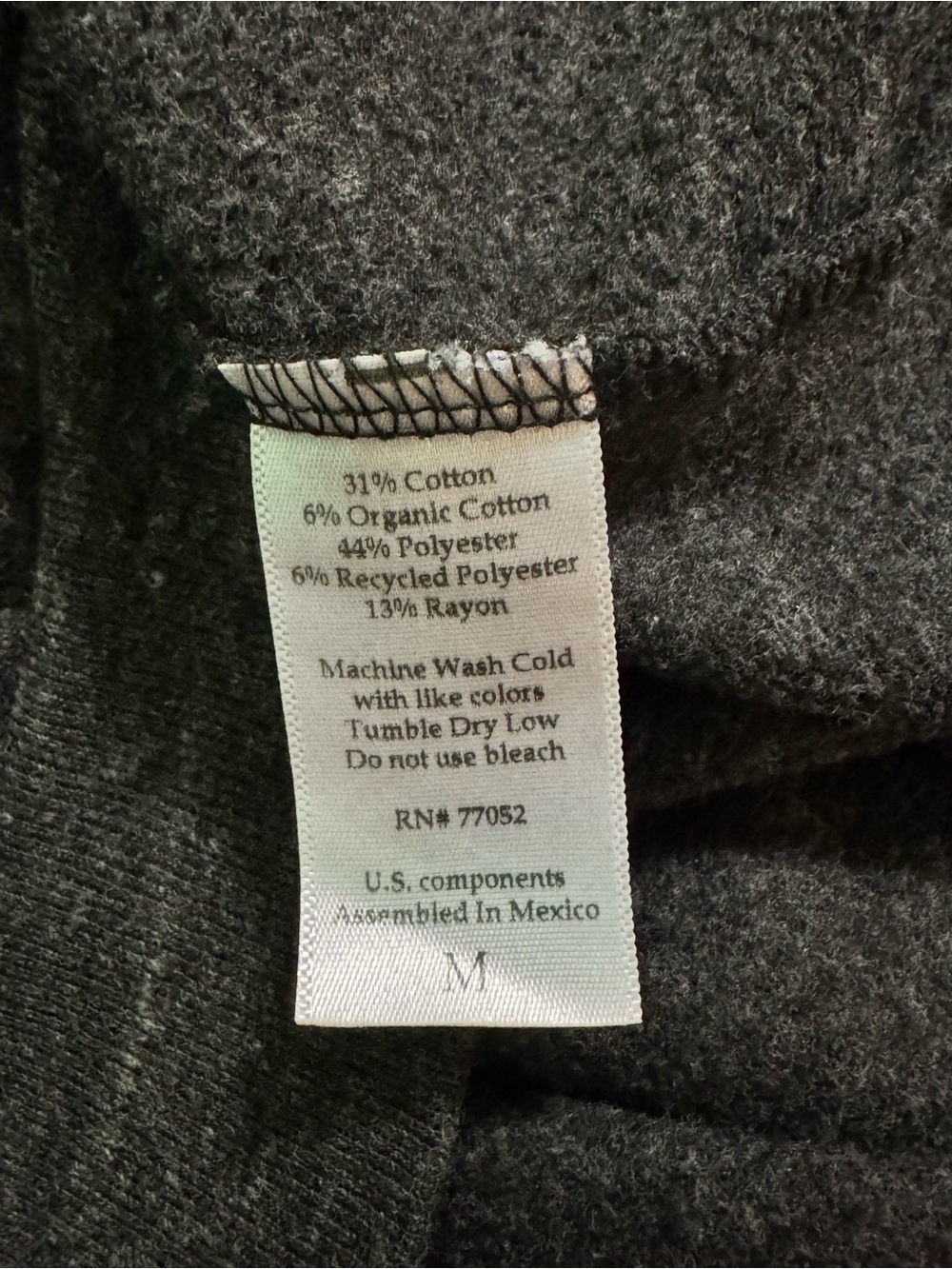 Threads 4 Thought Men's Dark Gray Crewneck Sweater